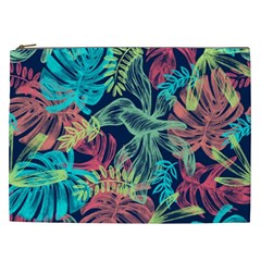 Leaves Tropical Picture Plant Cosmetic Bag (xxl) by Simbadda