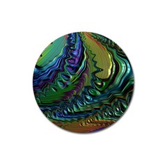 Fractal Art Background Image Magnet 3  (round) by Simbadda