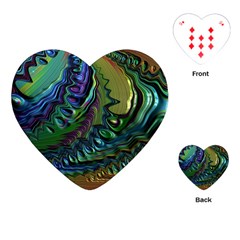 Fractal Art Background Image Playing Cards Single Design (Heart)