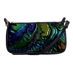 Fractal Art Background Image Shoulder Clutch Bag by Simbadda