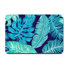 Tropical Greens Leaves Design Small Doormat  by Simbadda