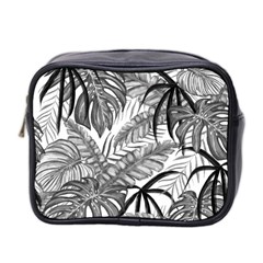 Drawing Leaves Nature Picture Mini Toiletries Bag (two Sides) by Simbadda