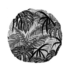Drawing Leaves Nature Picture Standard 15  Premium Round Cushions by Simbadda