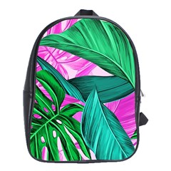 Tropical Greens Monstera Summer School Bag (xl)