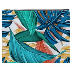 Leaves Tropical Summer Exotic Cosmetic Bag (xxxl) by Simbadda