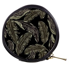 Jungle Leaves Tropical Pattern Mini Makeup Bag by Simbadda