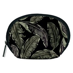 Jungle Leaves Tropical Pattern Accessory Pouch (medium) by Simbadda