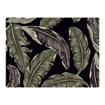 Jungle Leaves Tropical Pattern Double Sided Flano Blanket (Mini)  35 x27  Blanket Back
