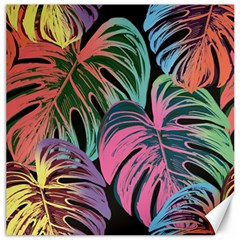 Leaves Tropical Jungle Pattern Canvas 12  X 12  by Simbadda