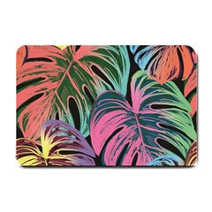 Leaves Tropical Jungle Pattern Small Doormat  by Simbadda