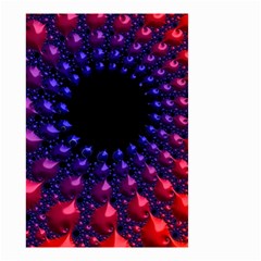 Red Purple 3d Fractals                  Small Garden Flag by LalyLauraFLM