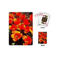 Orange Tulips At The Commons Playing Cards Single Design (mini) by Riverwoman