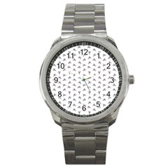 Cycling Motif Design Pattern Sport Metal Watch by dflcprintsclothing