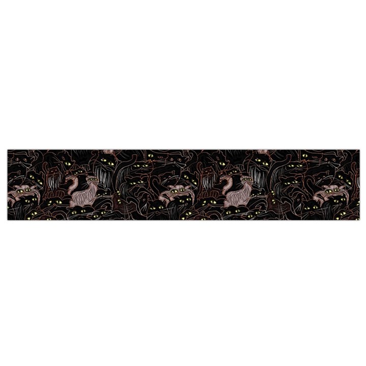 Cats Pattern Small Flano Scarf