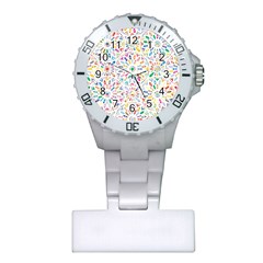 Boho Flowers Plastic Nurses Watch