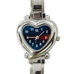 Signal Background Pattern Light Texture Heart Italian Charm Watch