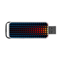 Signal Background Pattern Light Texture Portable Usb Flash (two Sides) by Sudhe