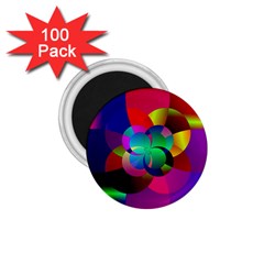 Fractal Artwork Abstract Background 1 75  Magnets (100 Pack) 