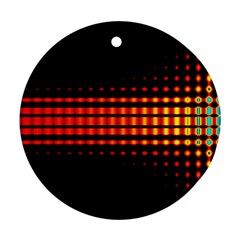 Signal Background Pattern Light Round Ornament (two Sides)