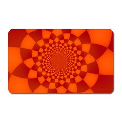 Fractal Artwork Abstract Background Orange Magnet (rectangular)