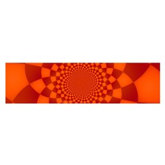 Fractal Artwork Abstract Background Orange Satin Scarf (oblong)