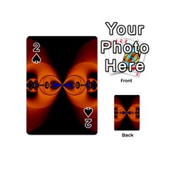 Abstract Artwork Fractal Background Black Orange Playing Cards 54 Designs (mini)