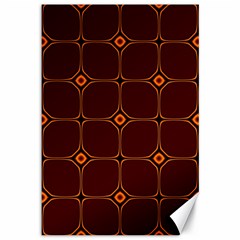 Background Pattern Design Geometric Brown Canvas 12  X 18 