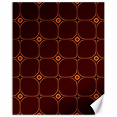 Background Pattern Design Geometric Brown Canvas 16  X 20 