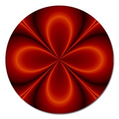 Abstract Background Design Red Magnet 5  (round)