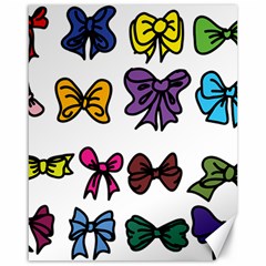 Bows Cartoon Ribbon Canvas 16  X 20  by Bajindul