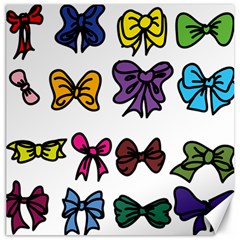 Bows Cartoon Ribbon Canvas 20  X 20  by Bajindul