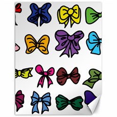 Bows Cartoon Ribbon Canvas 18  X 24  by Bajindul