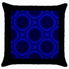 Abstract Background Design Blue Black Throw Pillow Case (black)