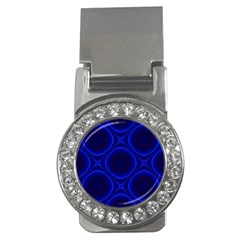 Abstract Background Design Blue Black Money Clips (cz) 