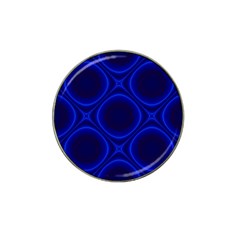 Abstract Background Design Blue Black Hat Clip Ball Marker (4 Pack) by Sudhe