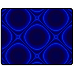 Abstract Background Design Blue Black Fleece Blanket (medium)  by Sudhe