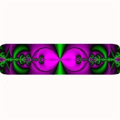 Abstract Artwork Fractal Background Green Purple Large Bar Mats