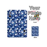 White Flowers Summer Plant Playing Cards 54 Designs (Mini) Front - Spade3