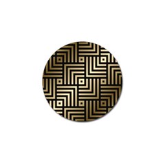 Geometric Pattern   Seamless Luxury Gold Vector Golf Ball Marker (10 Pack)