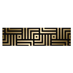 Geometric Pattern   Seamless Luxury Gold Vector Satin Scarf (oblong) by Sudhe