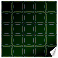 Background Pattern Design Geometric Green Canvas 12  X 12 