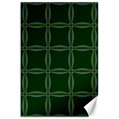 Background Pattern Design Geometric Green Canvas 20  X 30 
