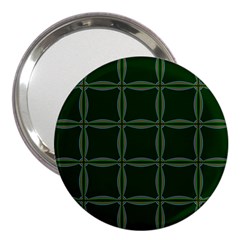 Background Pattern Design Geometric Green 3  Handbag Mirrors by Sudhe