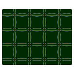 Background Pattern Design Geometric Green Double Sided Flano Blanket (medium)  by Sudhe