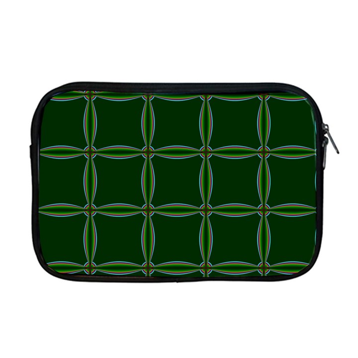 Background Pattern Design Geometric Green Apple MacBook Pro 17  Zipper Case