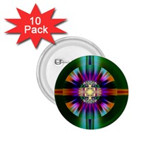 Abstract Art Fractal Creative Green 1.75  Buttons (10 pack)