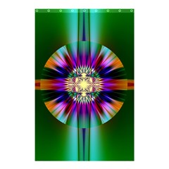 Abstract Art Fractal Creative Green Shower Curtain 48  x 72  (Small) 