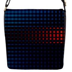 Signal Background Pattern Light Texture Flap Closure Messenger Bag (s) by Sudhe