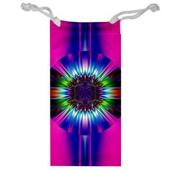 Abstract Art Fractal Creative Pink Jewelry Bag