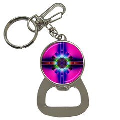 Abstract Art Fractal Creative Pink Bottle Opener Key Chain